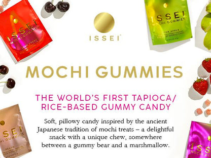 Indulge in ISSEI Mochi Gummies - Chewy, Award-Winning Candy | Gelatin-Free, Non-GMO, Gluten-Free | 6-Pack Rainbow Variety | Delicious Snack for All Ages